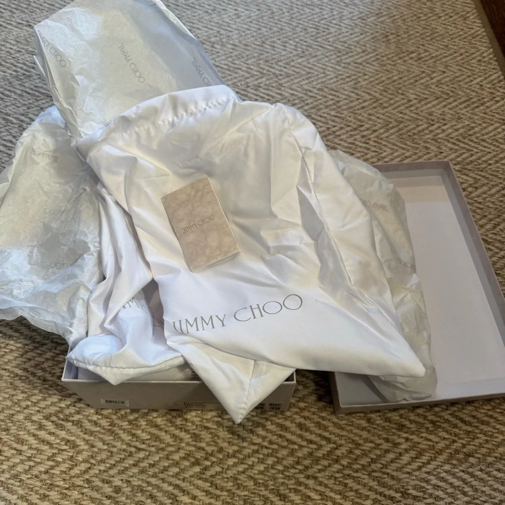 NWT JIMMY CHOO Fayence leather espadrilles - Picture 10 of 10